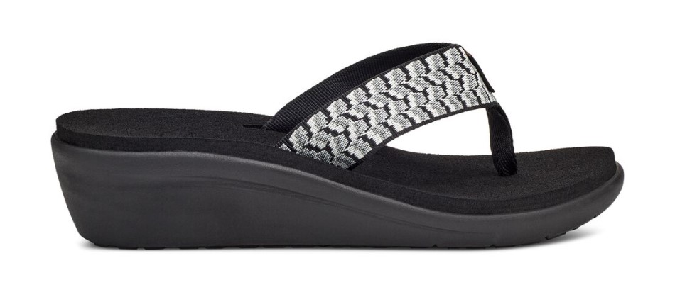 Voya Wedge Teva Festéknyomok Fekete-fehér